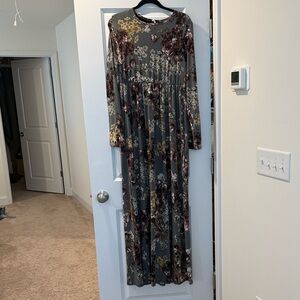 Bellamie Floral Long Sleeve Maxi Dress